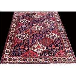 Simply lovely fine garden of paradise Persian Bakhtiari Rug (123"X90")