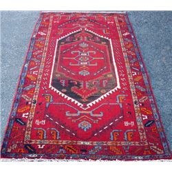 Very unusual design Persian Asad- Abad Hammedan Rug (82 X53 )