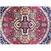 Image 2 : Charming and lustrous high quality Heriz design round Rug (74"X74")