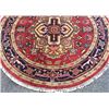 Image 3 : Charming and lustrous high quality Heriz design round Rug (74"X74")