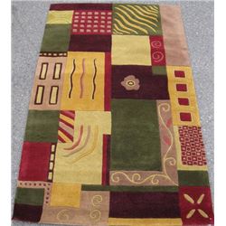 Simply beautiful colorful high quality Gabbeh design Rug (72 X48 )