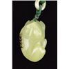 Image 1 : Chinese Celadon Hardstone Carved Cash Toad Toggle