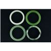 Image 1 : 4 Pieces Hardstone Carved Bangles