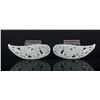 Image 1 : Pair of Fine White Jade Carved Openwork Pendant