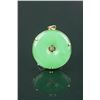 Image 1 : Chinese Green Jadeite Pendant w/14K Gold Frame