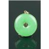 Image 2 : Chinese Green Jadeite Pendant w/14K Gold Frame
