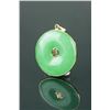 Image 3 : Chinese Green Jadeite Pendant w/14K Gold Frame