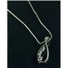 Image 1 : Sterling Silver Diamond Pendant Necklace CRV$575