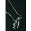 Image 4 : Sterling Silver Diamond Pendant Necklace CRV$575