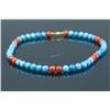 Image 1 : Turquoise Necklace in Agate Beads