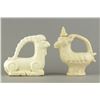 Image 1 : 2 Pieces of Song Style White Porcelain Goat Figure