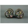 Image 5 : Pair Chinese Cloisonne Bronze Round Case Qing