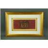 Image 1 : Chinese Wood Carved Fu Lu Shou Gilt Panel w/ Frame