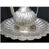 Image 1 : Ancient Silver Indo-Persian Water Ewer w. Basin Set 8-lbs