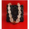 Image 2 : Authentic Natural Tibetan Tribal Necklace One of a Kind (Silver Set with Rose Quartz) 21", 247grams