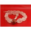 Image 3 : Authentic Natural Tibetan Tribal Necklace One of a Kind (Silver Set with Rose Quartz) 21", 247grams
