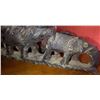 Image 5 : Old African Hand Carved Train of Wooden Elephants