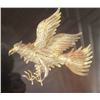 Image 5 : Indonesian Silver & 24K Gold Garuda Sculpture in Gilt Frame