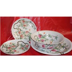 Huge 27-lbs Yongzheng Chinese Porcelain Platter Set 26-17.00"