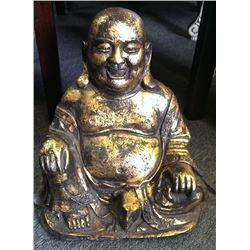 Ancient Chinese Gilt Bronze Maitreya Buddha 30-lbs