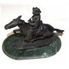Image 3 : Authentic Antique Signed F.Remington Bronze on Marble "Trooper in the Plains"