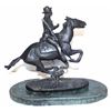 Image 4 : Authentic Antique Signed F.Remington Bronze on Marble "Trooper in the Plains"