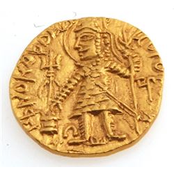 Kushan Kingdom, Gold Coin Grandson of Kushan Period Vasudeva 7.80 grams