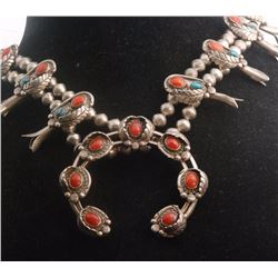 Huge Heavy Old Tibetan Silver Necklace 160gr