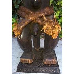 Old Erotica African Fang Kissi Statue 24"
