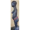 Image 2 : Old Heavy Iron Wood African Statue 20", 7-lbs