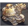 Image 1 : Old Chinese Solid Brass Dragon Turtle Feng Shui Wealth Longevity Luck Statue 15x12", 24-lbs