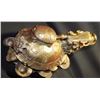 Image 4 : Old Chinese Solid Brass Dragon Turtle Feng Shui Wealth Longevity Luck Statue 15x12", 24-lbs