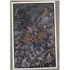 Image 1 : Old Indonesian Color Work in Gilt Frame 17x14"