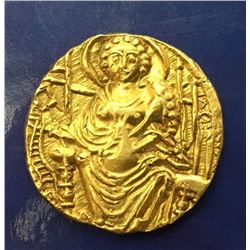 Ancient Gold Coin Ca 400 AD: Kanishka. Shaka