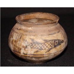 Ancient Indus Valley Ceramic Bowl 4x3"