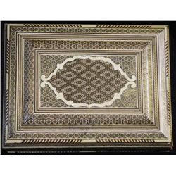 Old Islamic Bone-In-Lay Trinket/Cigar Box 15", 5-lbs