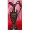 Image 3 : Old Italian Bronze Ewer Pitcher w. Platter 16", 18-lbs