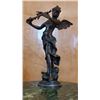 Image 2 : Bronze Sculpture Angel Holding Bird on Branch 14"