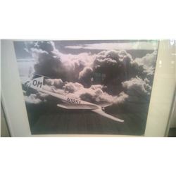 Vintage 3-Airplane in Flight Photographs 26  Inches