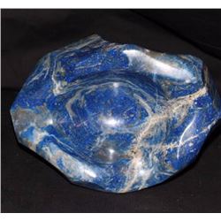 Solid Chilean Blue Lapis Lazuli Bowl Sculpture 5-lbs