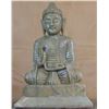 Image 1 : Old Solid Earth Stone Buddha Sculpture 9-lbs
