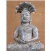 Image 3 : Old Solid Earth Stone Buddha Sculpture w. Serpent on Platform 3.5-lbs