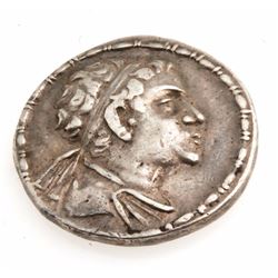 Ancient Silver Tetradrachm of King Eucratides Coin 17-gr