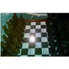 Image 3 : Antique c1900 Chinese Teak & Marble Chess Set: Imported from Hong Kong 75-lbs
