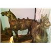 Image 1 : Chinese Polychrome Tang Period War Horses Each 42", 60-lbs