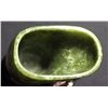 Image 4 : Ancient Solid Spinach Jade Sculpture of Bird Vase w/ Stand 6x4"