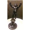 Image 3 : Antique 19th C French Bronze Cupid on Mount w. Gilt 10" inches, 8-lbs