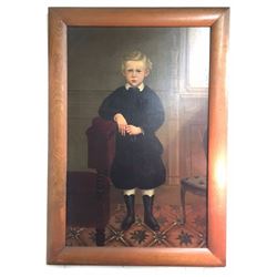 Antique c876 Oil/Canvas Signed & Dated 48x36"