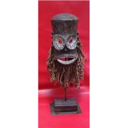 Antique Collectible African Dan Mask 18", 5-lbs (part of a collector's estate)