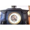 Image 1 : Antique French Slate Gilt Mantle Clock (Medium) 14x14", 30-lbs